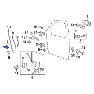 Ford OE - Front Left Inner Interior Door Handle