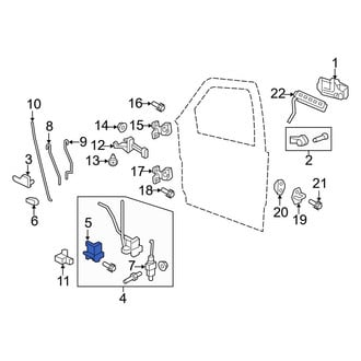 Ford OE - Front Left Door Latch Assembly