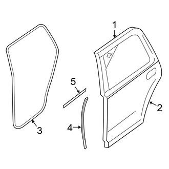 Ford OE - Rear Door - Door & Components