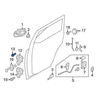 Ford OE - Upper Door Hinge Bolt