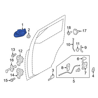 Ford OE - Front Left Outer Exterior Door Handle
