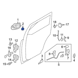 Ford OE - Door Mirror Housing Nut