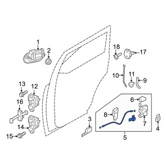 Ford OE - Rear Left Door Latch Assembly