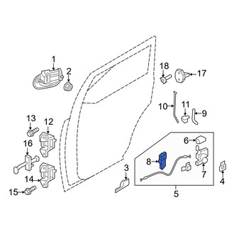 Ford OE - Front Right Door Lock Actuator Motor
