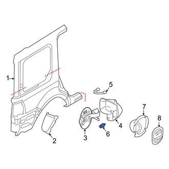 Ford OE - Fuel Door Bumper