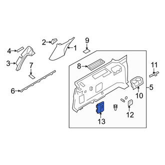 Ford OE - Rear Left Interior Quarter Panel Trim Panel Access Cover