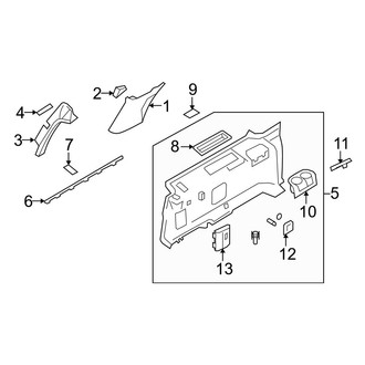 Ford OE - Quarter Panel - Interior Trim (Driver Side)