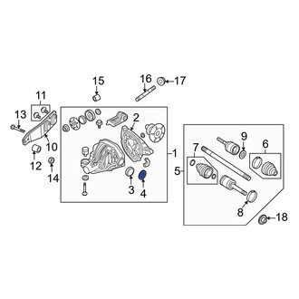 Ford OE - Rear Differential Carrier Bearing