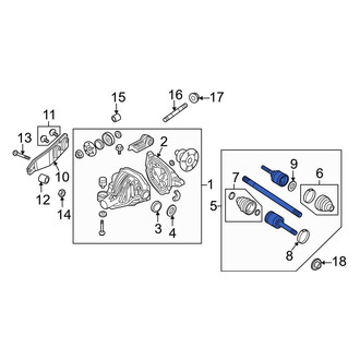 Ford OE - Rear Left CV Axle Assembly