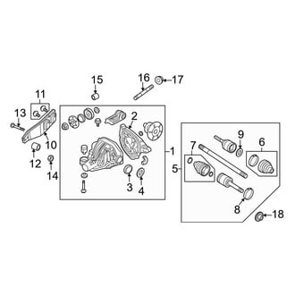 Ford OE - Rear Suspension - Carrier & Components