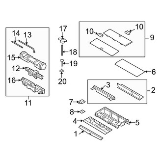 Ford OE - Rear Body & Floor - Interior Trim (King Ranch / Limited / XL / XLT)
