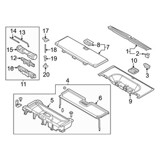 Ford OE - Rear Body & Floor - Interior Trim (EL King Ranch / EL Limited / EL XL / EL XLT)