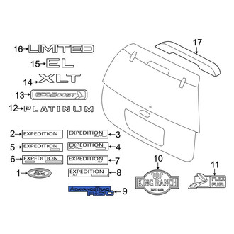 Ford OE - Rear Door Emblem