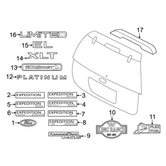 Ford OE - Lift Gate - Exterior Trim