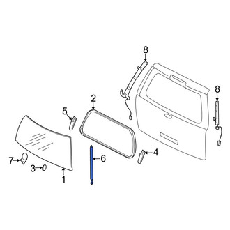 Ford OE - Left Back Glass Lift Support