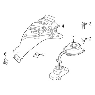 Ford OE - Spare Tire Carrier - Carrier & Components