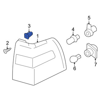 Ford OE - Tail Light Nut