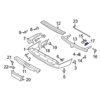 Ford OE - Bumper Impact Bar Nut