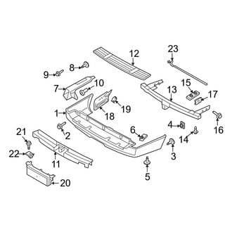 Ford OE - Rear Bumper - Bumper & Components