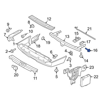 Ford OE - Bumper Impact Bar Bolt