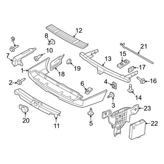Ford OE - Rear Bumper - Bumper & Components