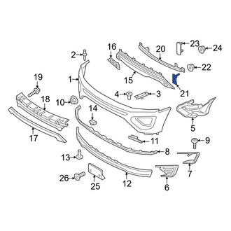 Ford OE - Bumper Impact Bar Bolt