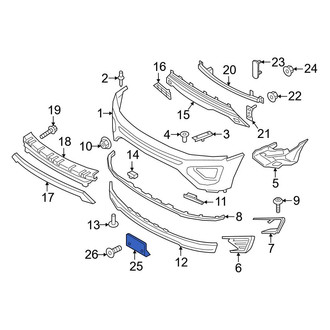 Ford OE - Front License Plate Bracket