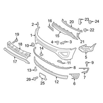 Ford OE - Front Bumper & Grille - Bumper & Components