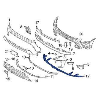 Ford OE - Front Bumper Cover Support Rail