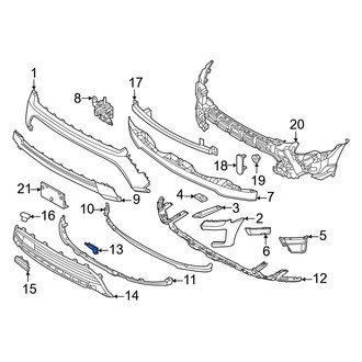 Ford OE - Front Left Inner Bumper Cover Spacer Panel
