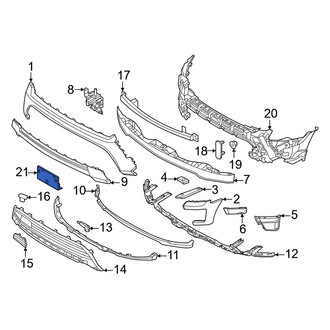 Ford OE - Front License Plate Bracket