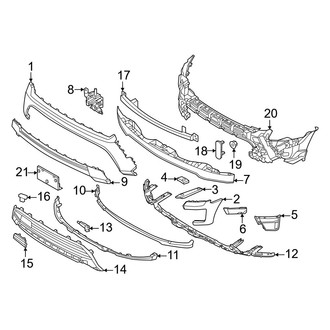 Ford OE - Front Bumper & Grille - Bumper & Components