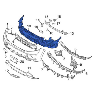 Ford OE - Front Bumper Cover Reinforcement