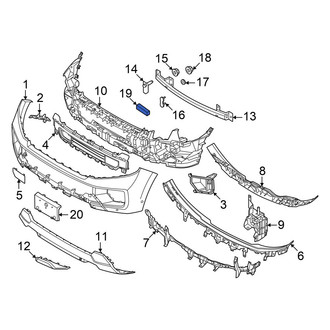 Ford OE - Right Bumper Impact Bar Insulator