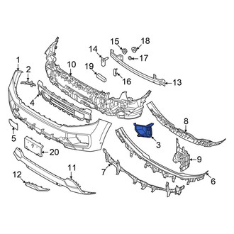 Ford OE - Front Left Fog Light Trim