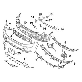 Ford OE - Front Bumper & Grille - Bumper & Components