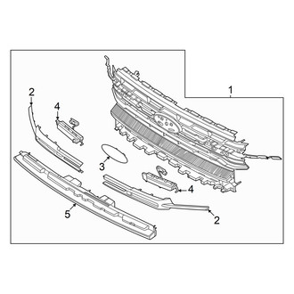 Ford OE - Front Bumper & Grille - Grille & Components