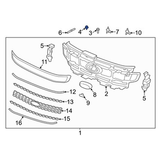 Ford OE - Grille Emblem Nut