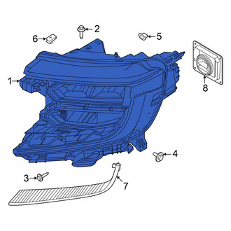 Ford OE - Front Left Headlight Assembly