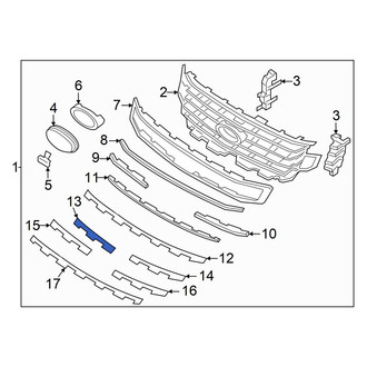 Ford OE - Front Right Grille Molding