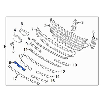 Ford OE - Front Right Grille Molding