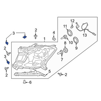Ford OE - Headlight Mounting Nut