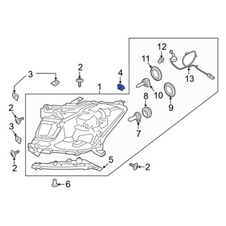 Ford OE - Headlight Fastener Clip