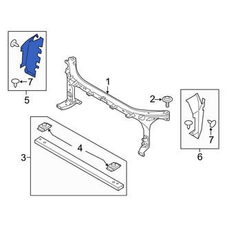 Ford OE - Front Right Radiator Support Air Deflector