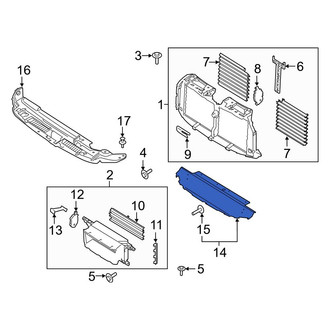 Ford OE - Front Lower Radiator Support Air Deflector