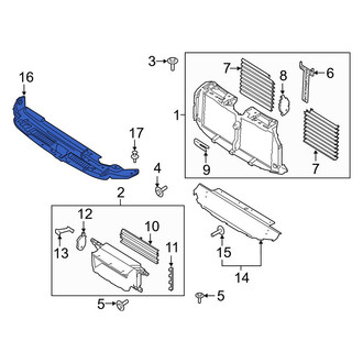 Ford OE - Front Radiator Support Access Cover