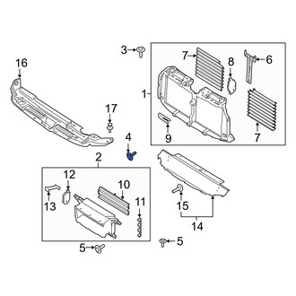 Ford OE - Hood & Trunk Prop Rod Bolt