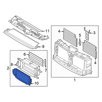 Ford OE - Front Lower Radiator Support Air Deflector