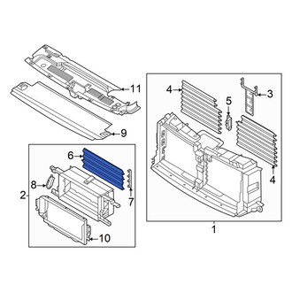 Ford OE - Front Lower Radiator Shutter Assembly