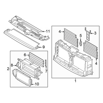 Ford OE - Radiator Support - Splash Shields